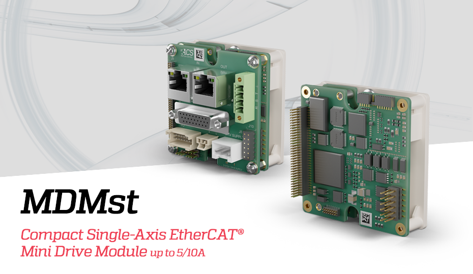 ACS Introduces MDMst a Compact Single-Axis EtherCAT<sup>&reg;</sup> Mini Drive Module